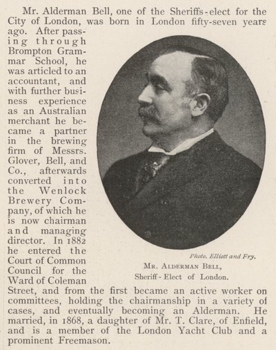 Mr Alderman Bell, sceriffo eletto di Londra da English Photographer