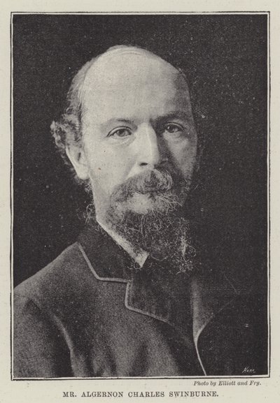 Mr Algernon Charles Swinburne da English Photographer