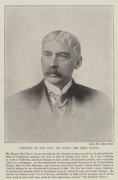 Mr Bret Harte da English Photographer