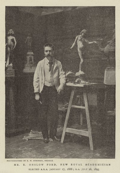 Mr E Onslow Ford, nuovo accademico reale da English Photographer