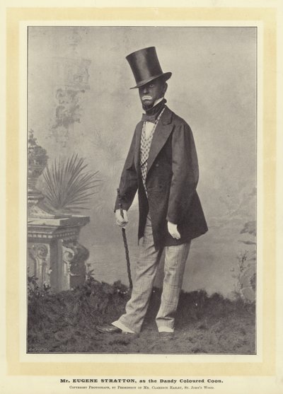 Mr Eugene Stratton, come il Dandy Coloured Coon da English Photographer
