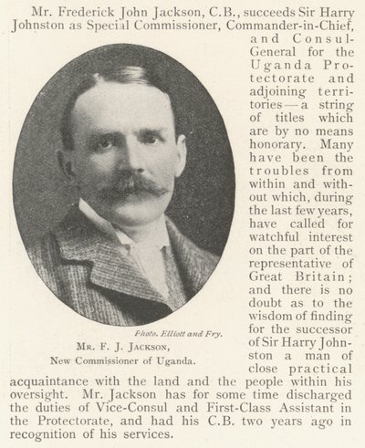 Mr F J Jackson, nuovo commissario dell