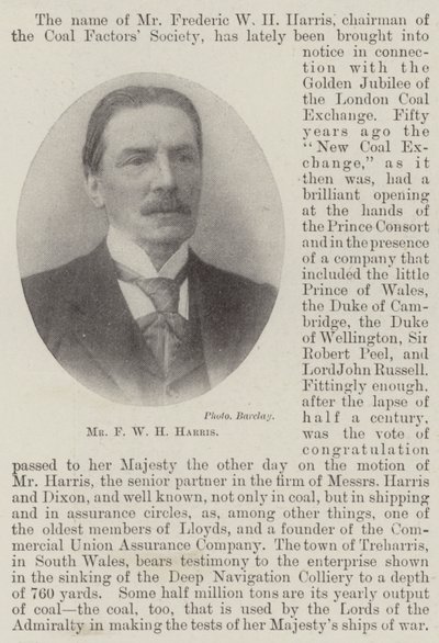 Mr F W H Harris da English Photographer