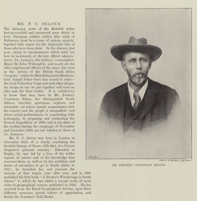 Il Signor Frederic Courtenay Selous da English Photographer