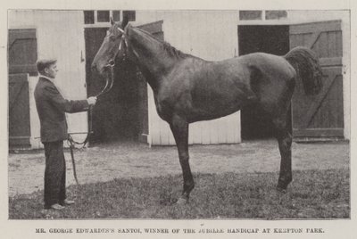 Mr George Edwardess Santoi, vincitore del Jubilee Handicap a Kempton Park da English Photographer