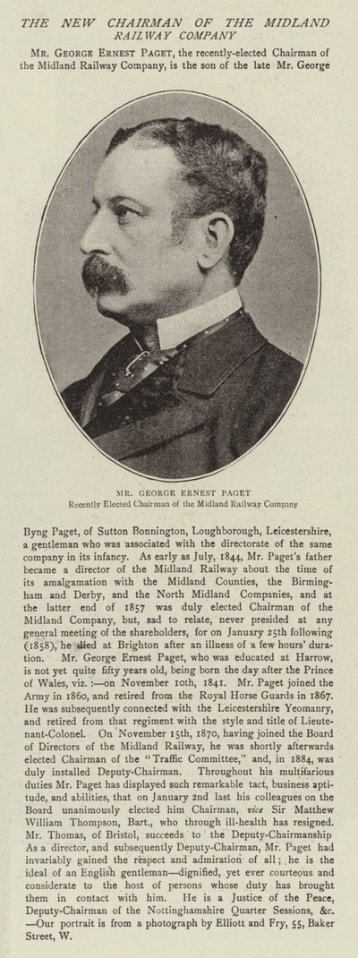 Signor George Ernest Paget da English Photographer