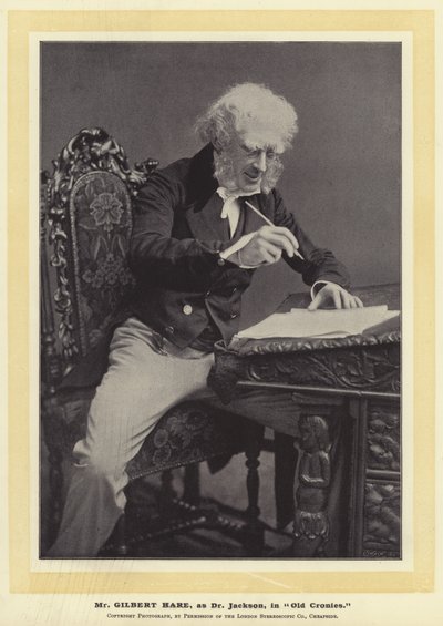 Mr Gilbert Hare, come Dr Jackson, in Old Cronies da English Photographer
