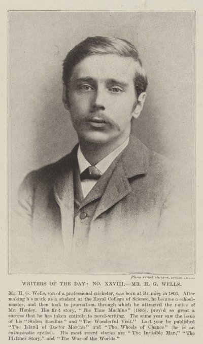 Mr H G Wells da English Photographer