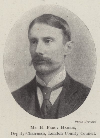 Mr H Percy Harris, Vicepresidente, Consiglio della Contea di Londra da English Photographer