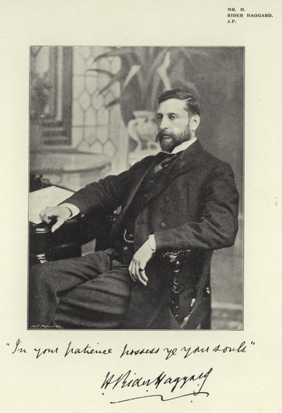 Mr H Rider Haggard, JP da English Photographer