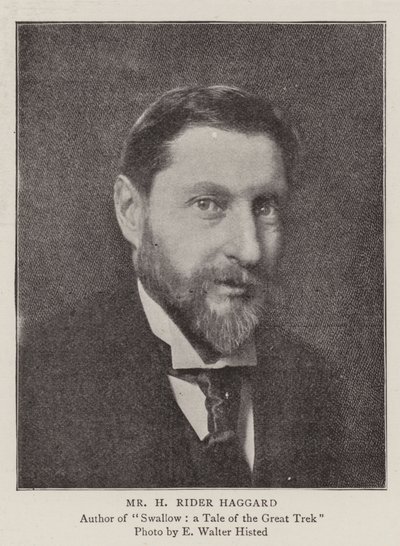 Il signor H Rider Haggard, gli autori del nostro nuovo serial da English Photographer