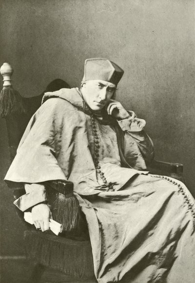 Mr Henry Irving come Cardinale Wolsey (incisione) da English Photographer