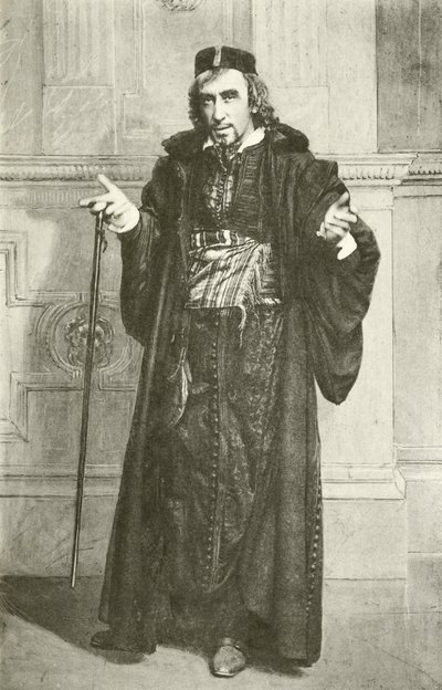 Mr Henry Irving come Shylock (incisione) da English Photographer