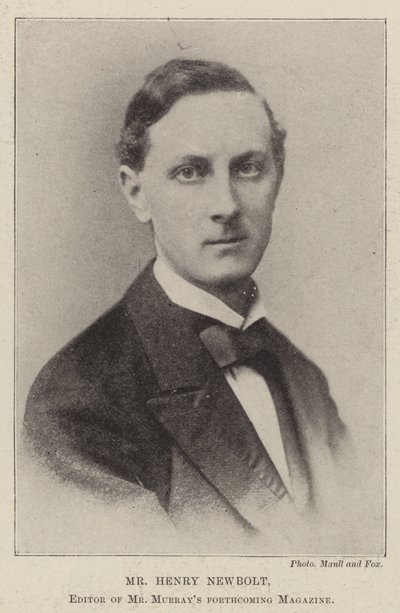 Mr Henry Newbolt, editore della prossima rivista di Mr Murray da English Photographer