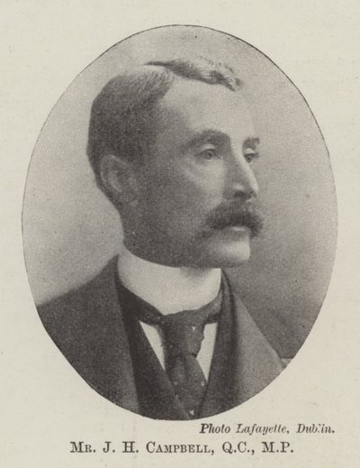 Il signor J H Campbell, QC, MP da English Photographer
