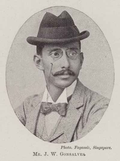 Il signor J W Gonsalves da English Photographer