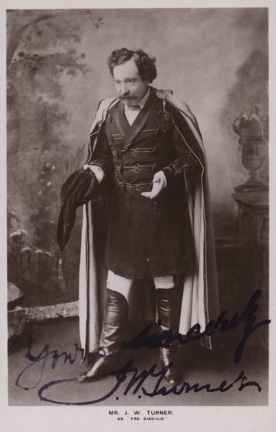Mr J W Turner come Fra Diavolo da English Photographer