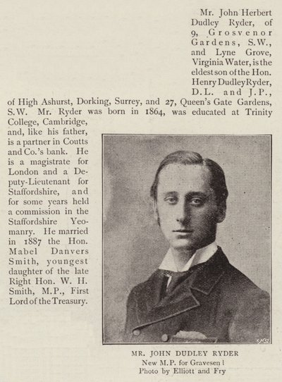 Il signor John Dudley Ryder da English Photographer