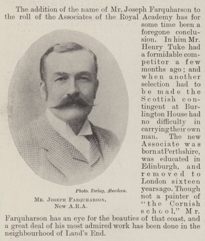 Mr Joseph Farquharson, nuovo ARA da English Photographer