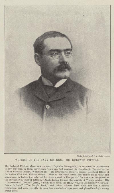 Mr Rudyard Kipling da English Photographer