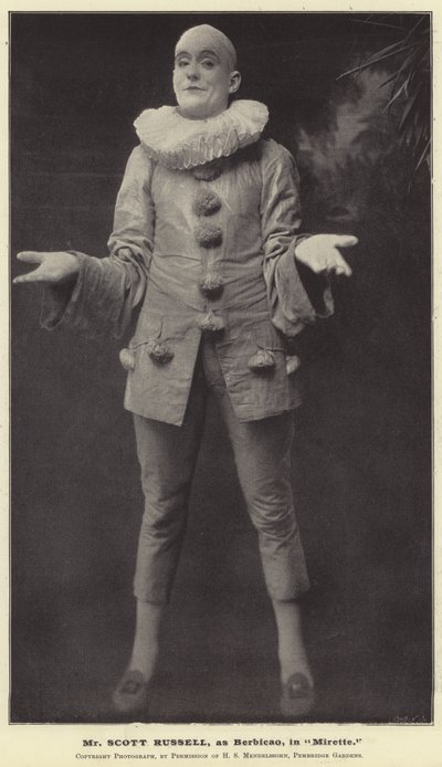 Mr Scott Russell, come Berbicao, in Mirette da English Photographer