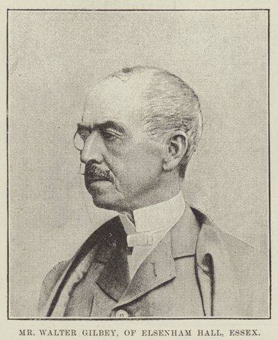 Il signor Walter Gilbey, di Elsenham Hall, Essex da English Photographer