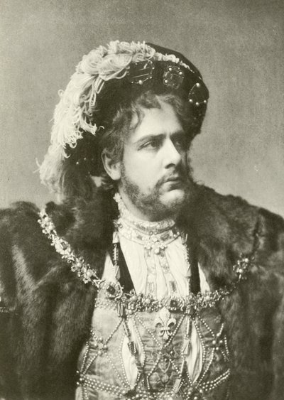 Mr William Terriss come Enrico VIII (incisione) da English Photographer