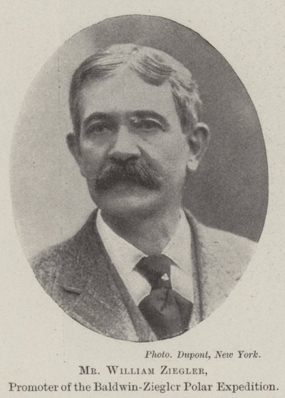 Mr William Ziegler, promotore della spedizione polare Baldwin-Ziegler da English Photographer