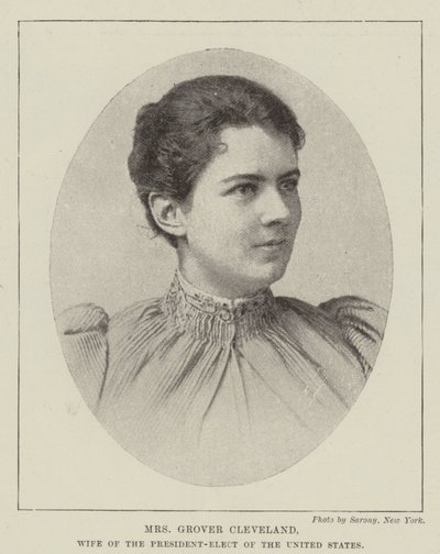 Mrs Grover Cleveland, moglie del Presidente eletto degli Stati Uniti da English Photographer