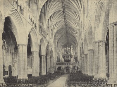 Navata della Cattedrale di Exeter, Devon da English Photographer