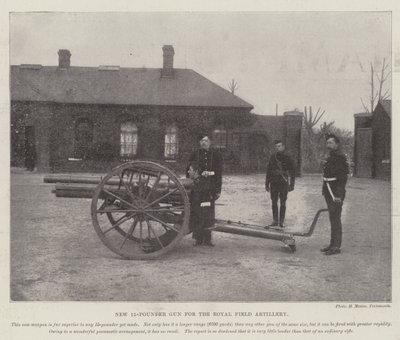 Nuovo cannone da 15 libbre per la Royal Field Artillery da English Photographer