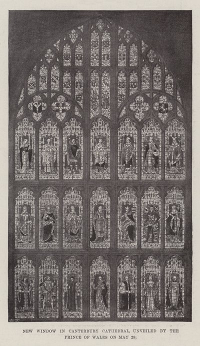 Nuova finestra nella Cattedrale di Canterbury, inaugurata dal Principe di Galles il 29 maggio da English Photographer
