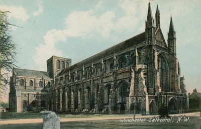 Vista nord-ovest della Cattedrale di Winchester da English Photographer