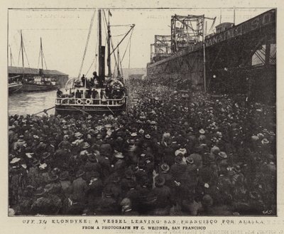 Verso Klondyke, una nave che lascia San Francisco per l