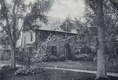 Old Manse, Salem, Massachusetts, casa di Nathaniel Hawthorne (foto b/n) da English Photographer