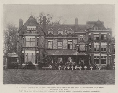 Uno dei nostri ospedali per i feriti, Golders Hill House, Hampstead, con un gruppo di feriti dal Sud Africa da English Photographer