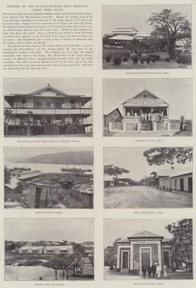 Apertura della Ferrovia Matadi-Stanley-Pool, Stato Libero del Congo da English Photographer