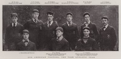 I nostri visitatori americani, la squadra atletica di Yale da English Photographer