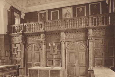 Oxford: Jesus College, Lo Schermo della Sala, c 1610 da English Photographer