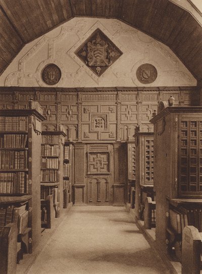 Oxford: Merton College, la biblioteca, estremità nord da English Photographer