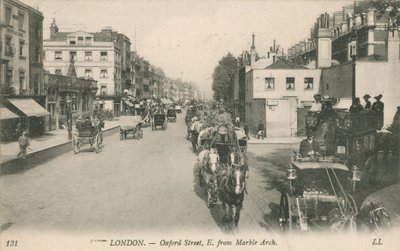 Oxford Street, Est da Marble Arch da English Photographer