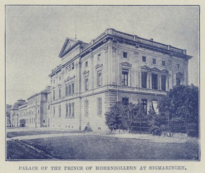 Palazzo del Principe di Hohenzollern a Sigmaringen da English Photographer