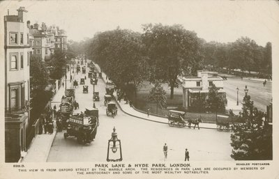 Park Lane e Hyde Park, Londra da English Photographer