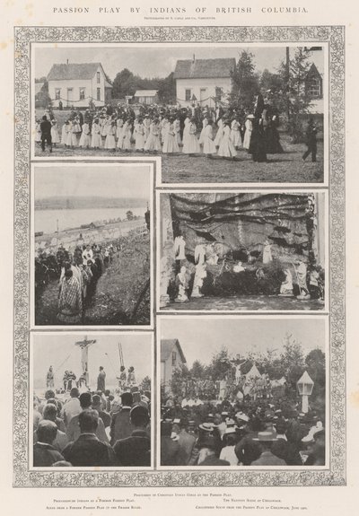 Rappresentazione della Passione da parte degli indiani della Columbia Britannica da English Photographer