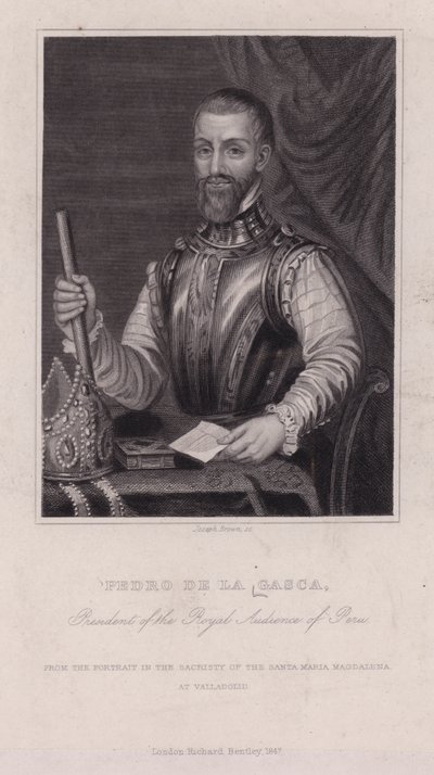 Pedro de la Gasca, vescovo spagnolo, diplomatico e secondo viceré del Perù (foto in b/n) da English Photographer