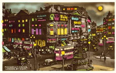 Piccadilly Circus, Londra, di notte (foto) da English Photographer