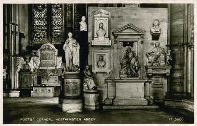 Angolo dei Poeti, Abbazia di Westminster da English Photographer