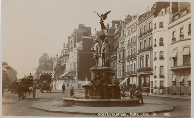 Fontana dei Poeti, Park Lane, Londra da English Photographer