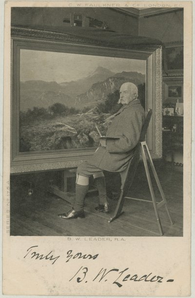 Ritratto di Benjamin Williams Leader da English Photographer
