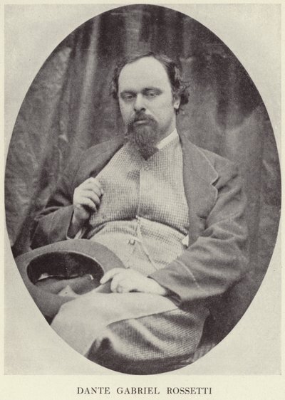 Ritratto di Dante Gabriel Rossetti da English Photographer